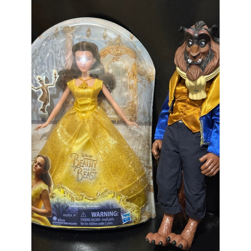 Disney Beauty and‎ the Beast Enchanting Melodies Belle Doll with Beast Figure